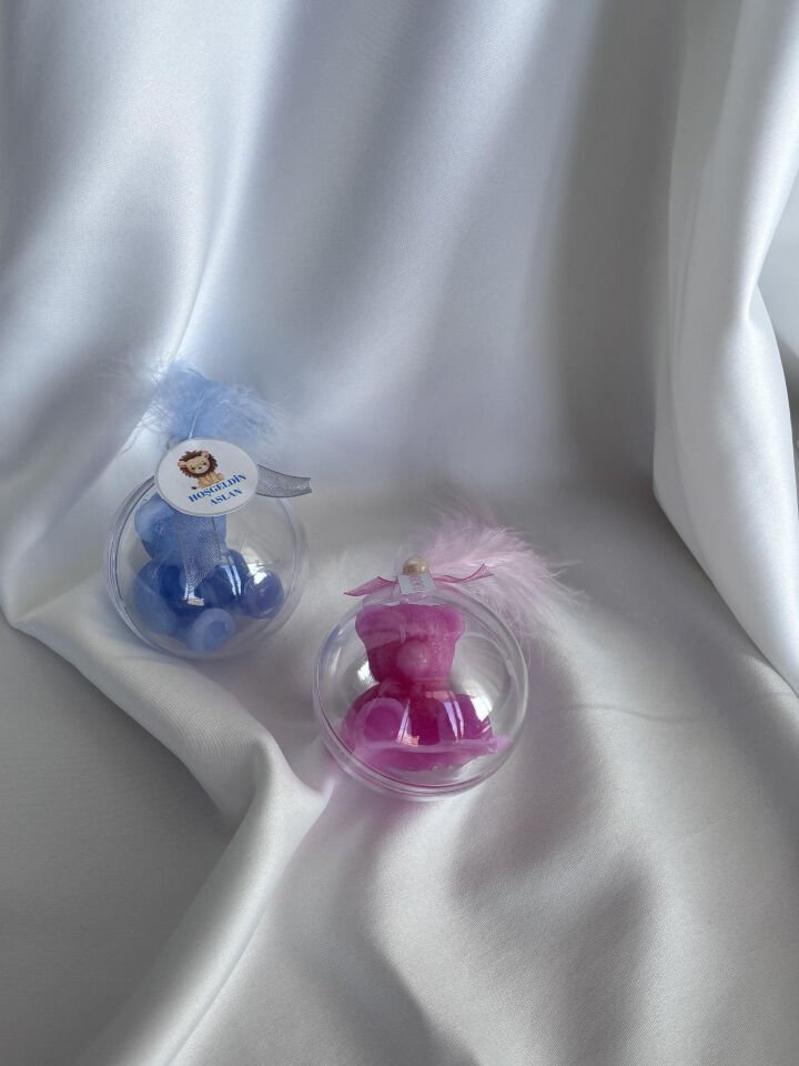 Tüylü Ayıcık Mumlu Küre Hediyelik