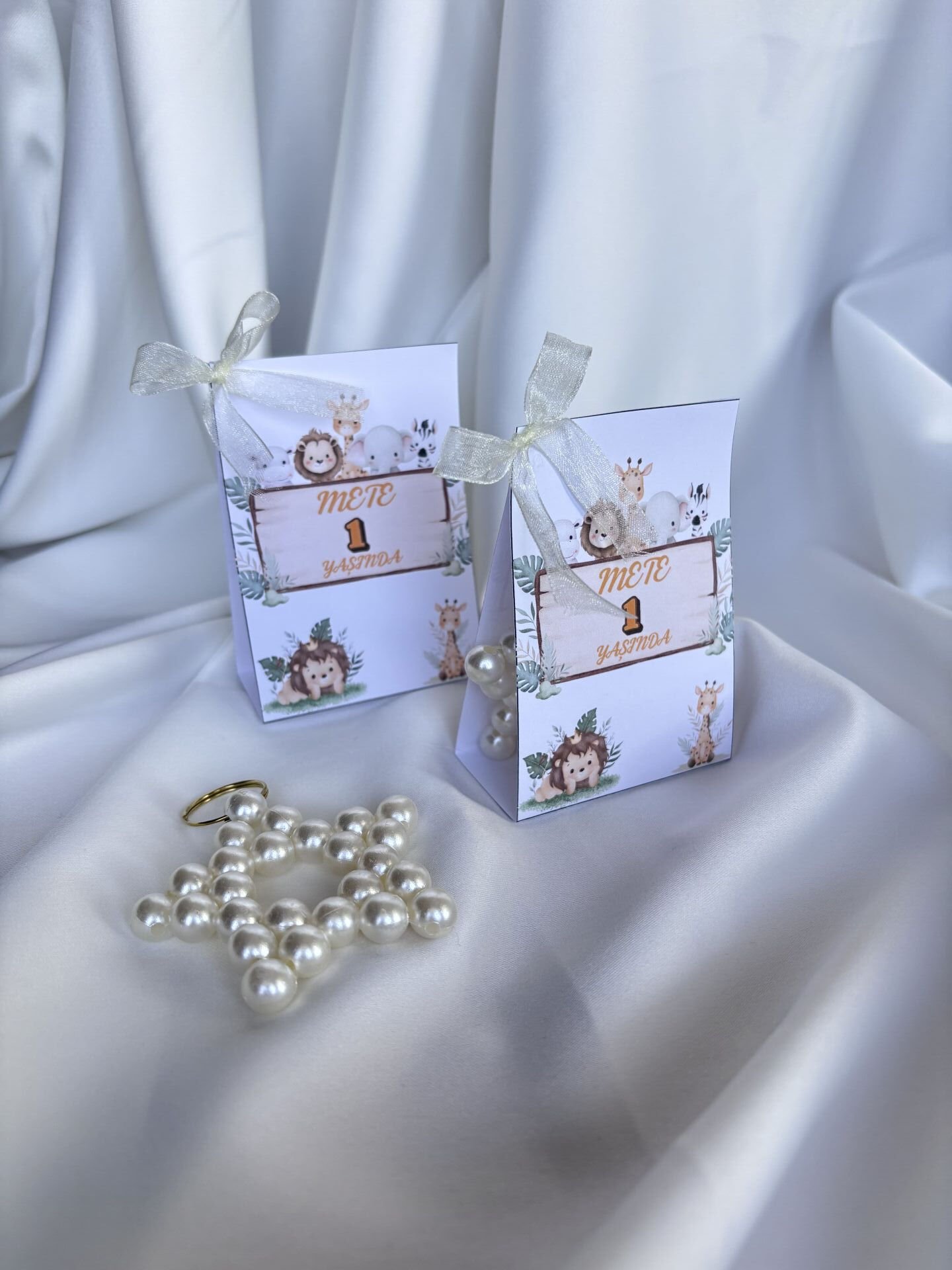 Çantalı İncili Yıldız Anahtarlık Hediyelik