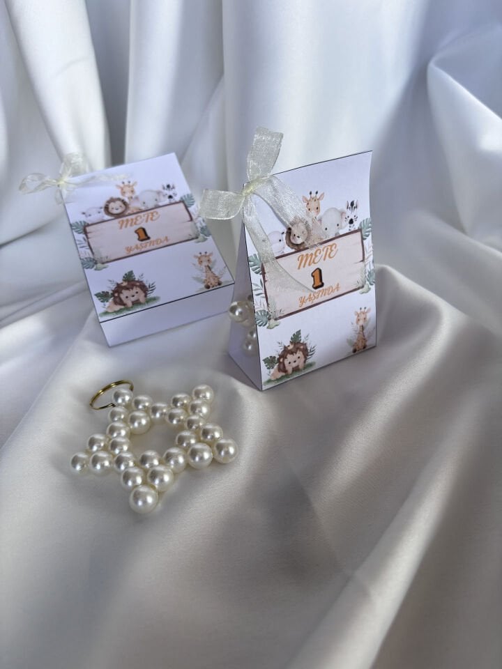 Çantalı İncili Yıldız Anahtarlık Hediyelik